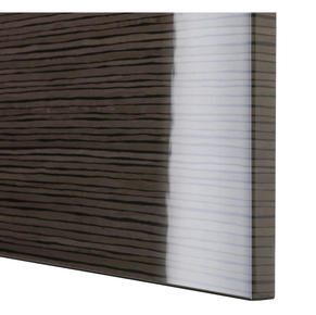 Brown striped highgloss doors