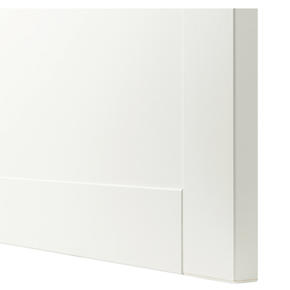 Flat white shaker style doors