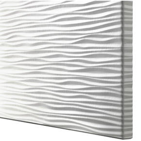 White ripple texture doors