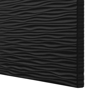 Black ripple texture doors
