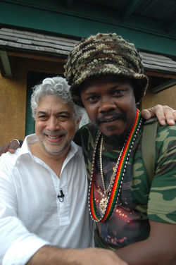Monty and Luciano smile