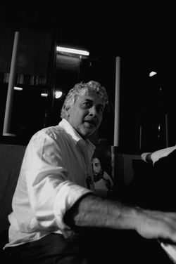 Monty at Tuff Gong studios piano