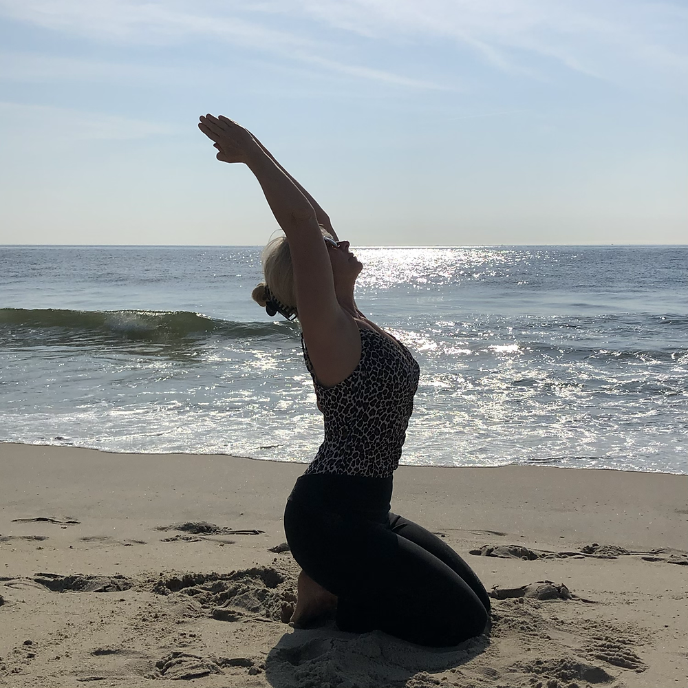 Outdoor Yoga - The beach is a great place to practice yoga outdoors