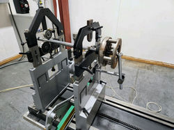 A Flywheel being balanced for industrial use