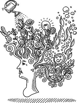 woman-creative-mind-concept-drawing-vect