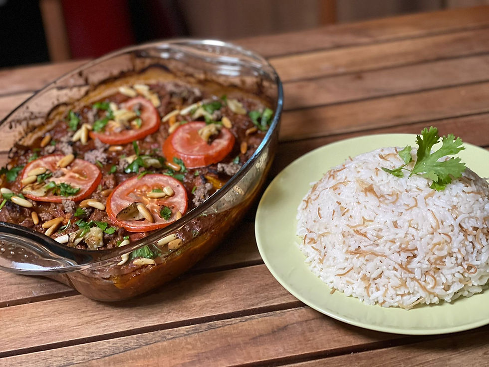 طريقة عمل منزلة (مسقعة) الباذنجان بوصفة سهلة