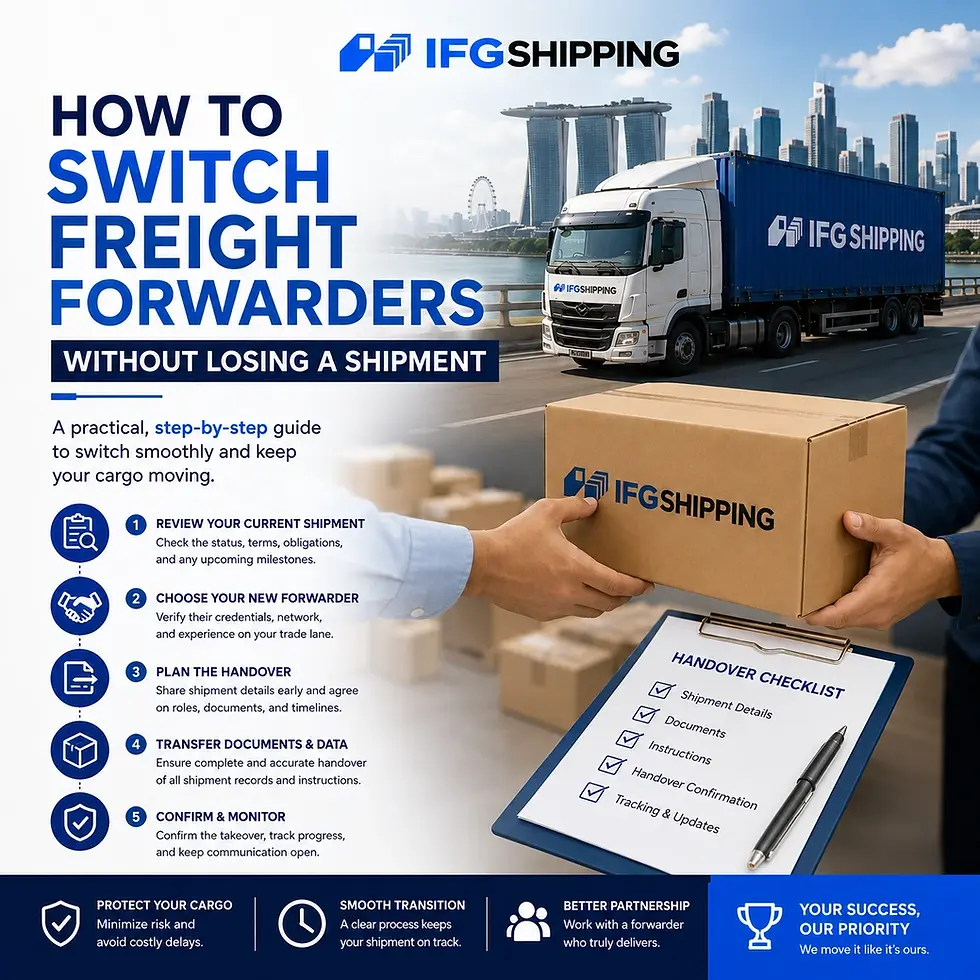 How to Switch Freight Forwarders Without Losing a Shipment
