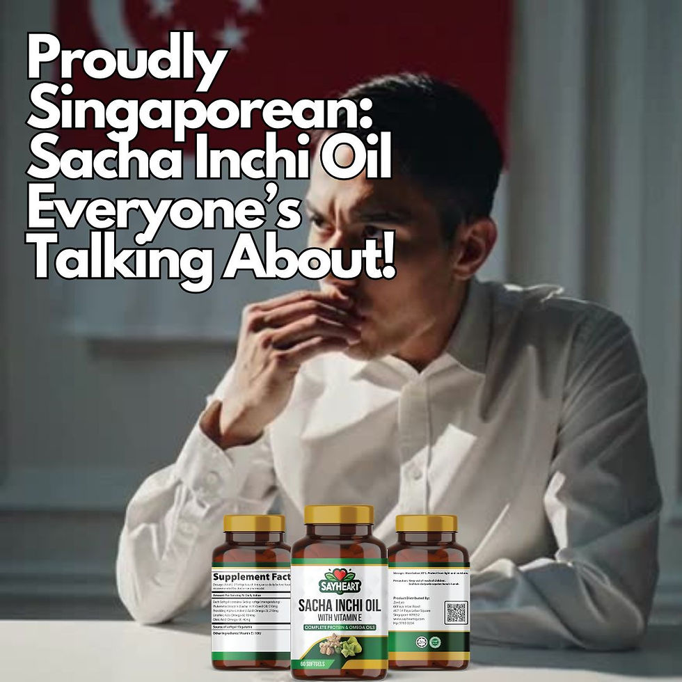 Buy Sacha Inchi Oil Singapore: SayHeart’s Trusted Organic Choice