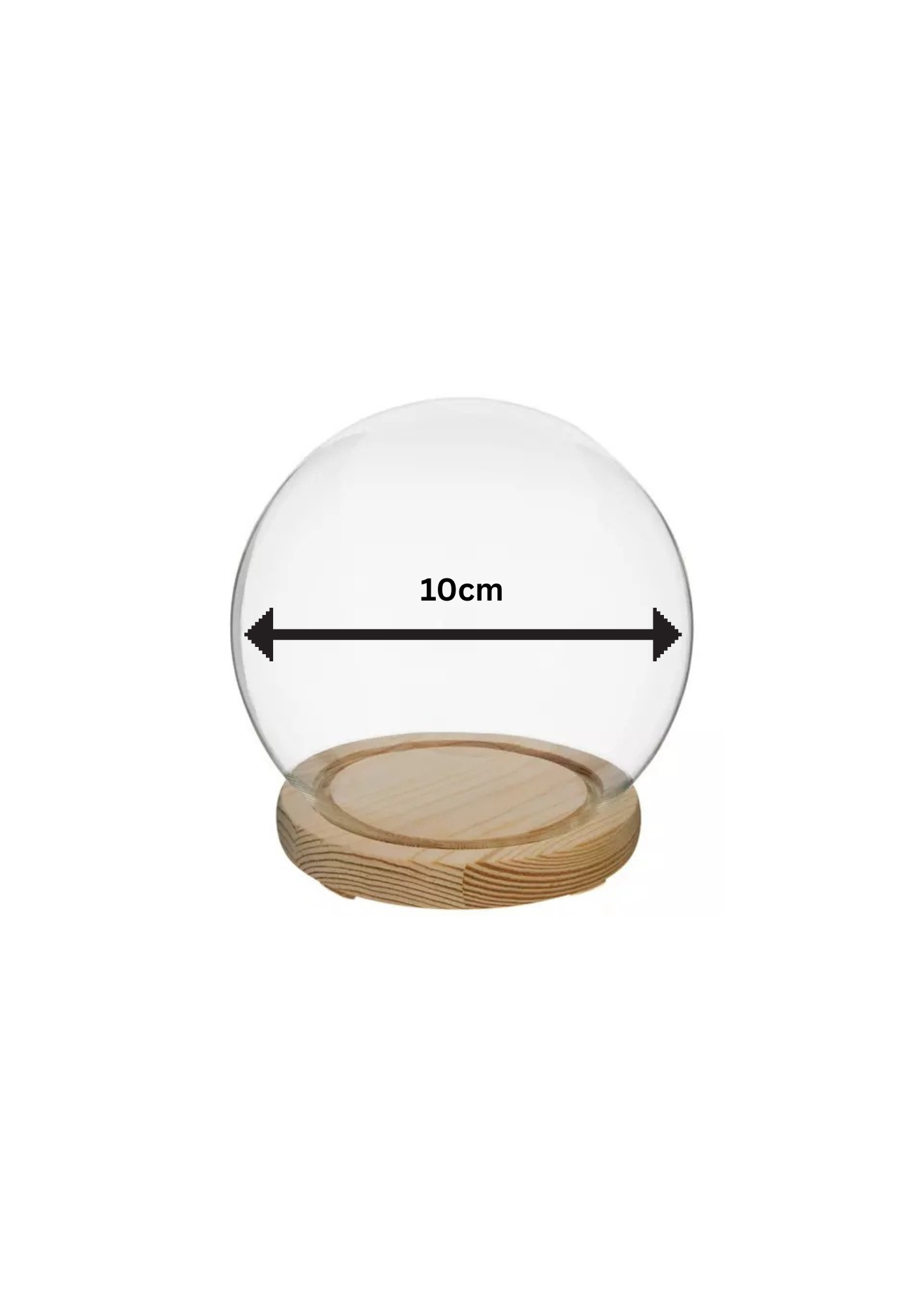 10cm globe without lights