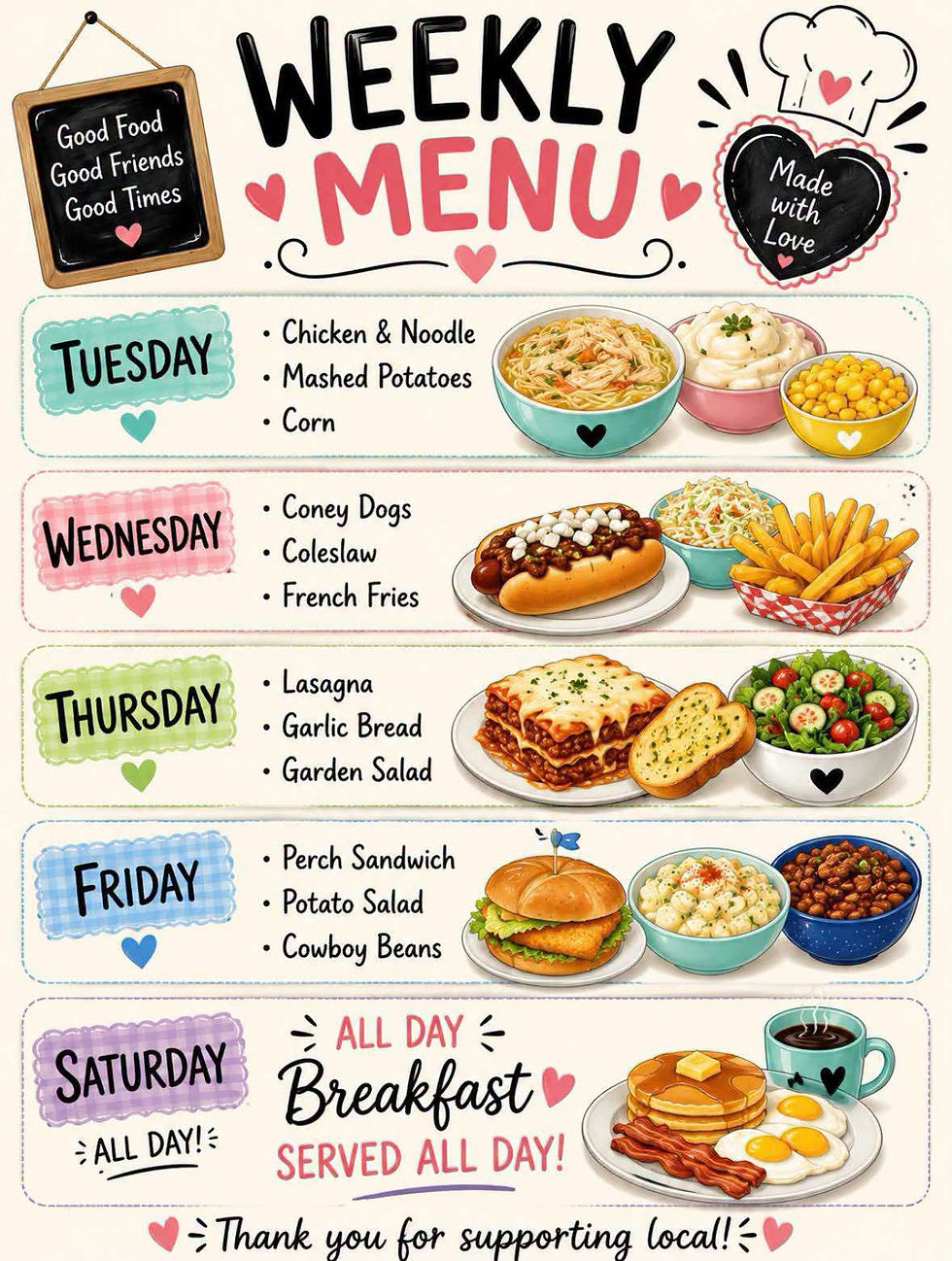 🥪 Looking for a great lunch this week? CC’s Eats & Treats has you covered!