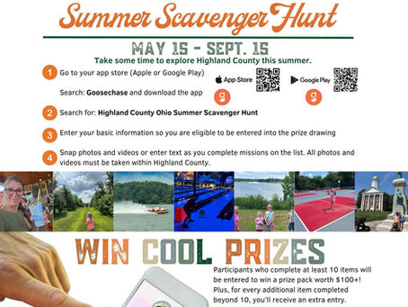 ☀️ Have you joined the Highland County Summer Scavenger Hunt yet?! 📸
