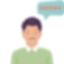 image of a man with a speech bubble