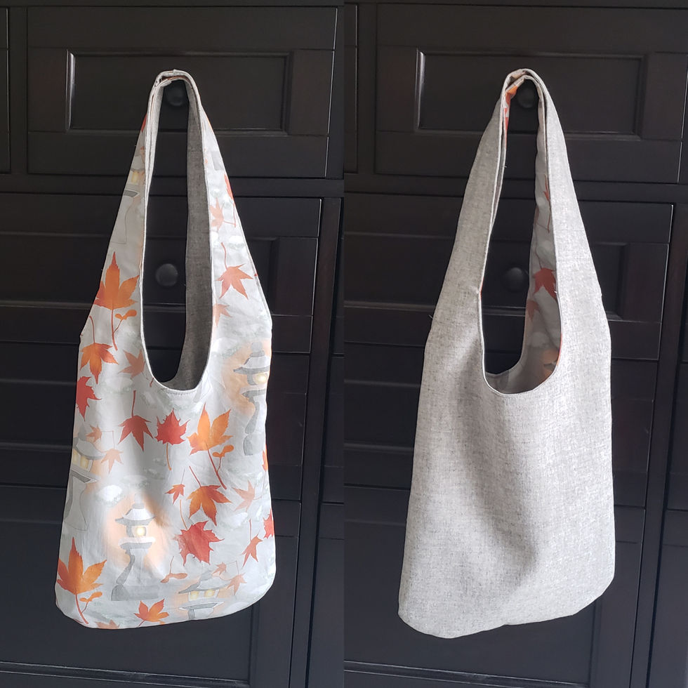 Stone Lantern Glow Reversible Boho Bag