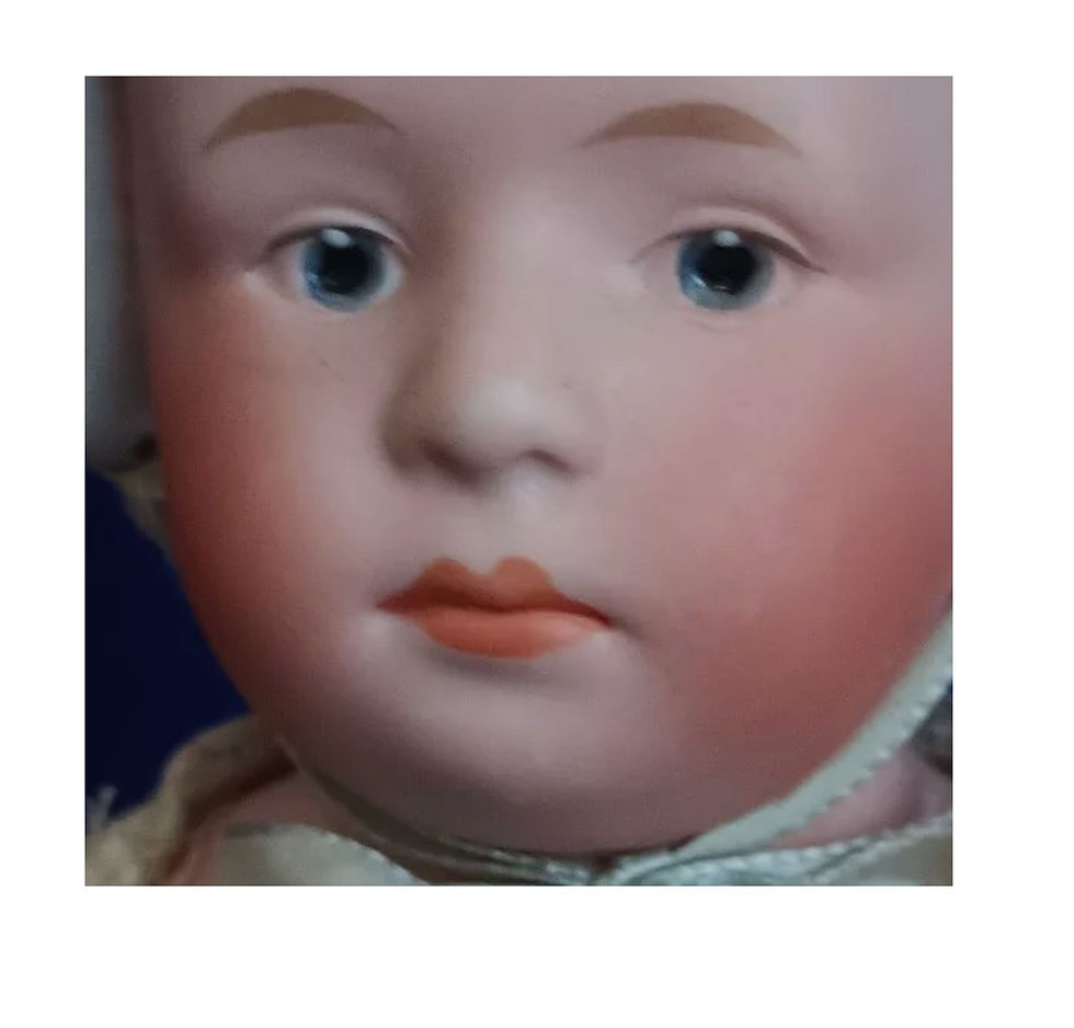 Thumbnail: ANTIQUE DOLL HEADS: S217 G Heubach, Baby Stuart L-P