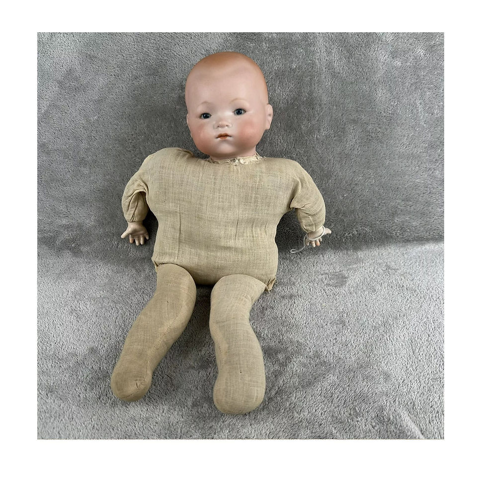 Thumbnail: ANTIQUE DOLL HEADS: S219 A Marseilles, Dream Baby L-P