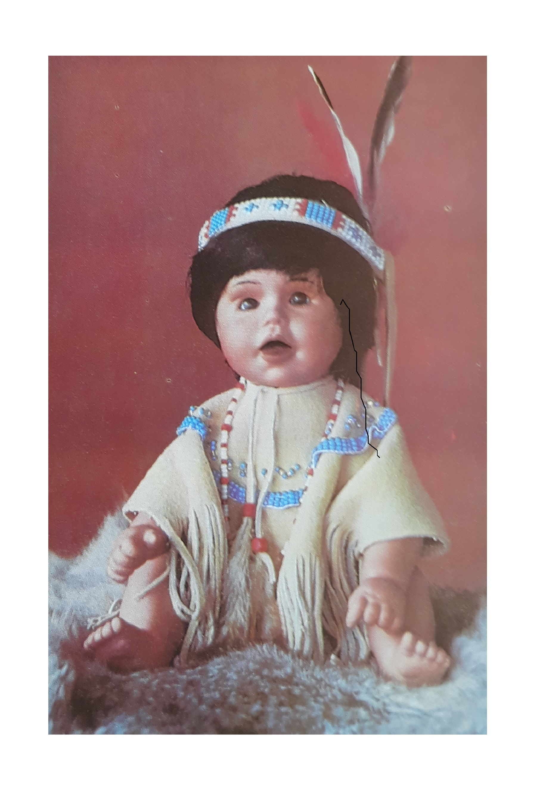 DOLL PATTERNS: 16"-17" CLF P1784 "IndianBabe" Outfit LocF8D1