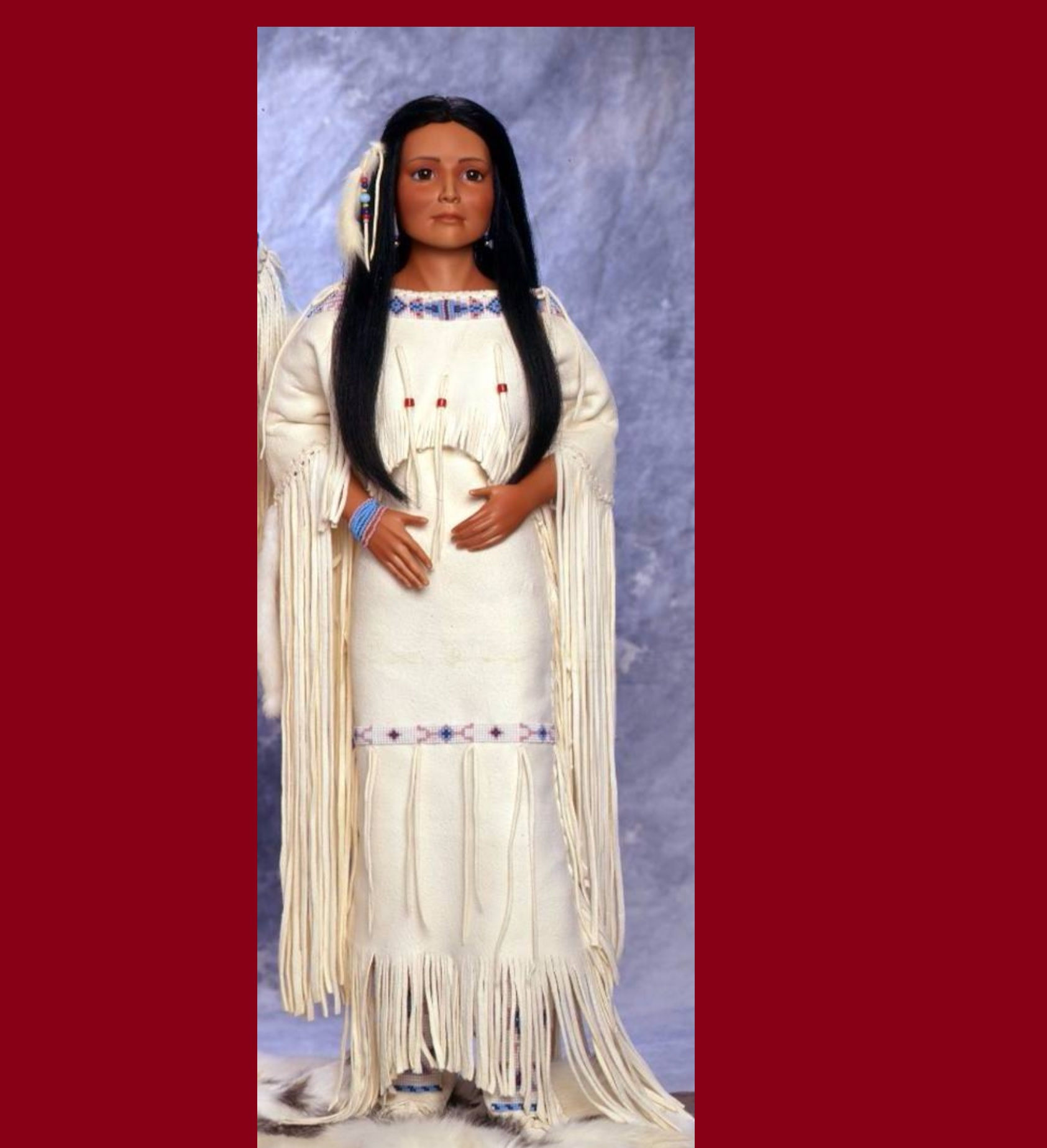 DOLL PATTERNS: 24" Ina Indian Outfit Faces Past M. Mastel LocF4D1