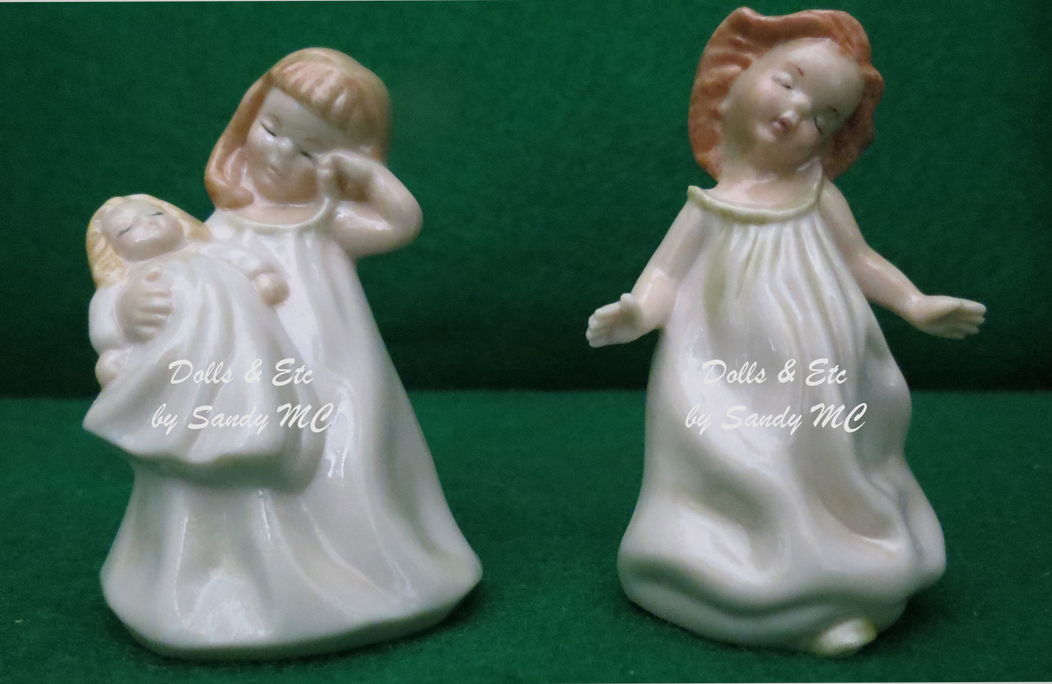 Figurine: Adorable, 3" tall, Sleepy time, Nap time, Sleepy girls
