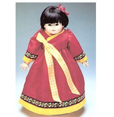 DOLL PATTERNS: 12"-13" DPP145 "KoreanDress" LocF7D1