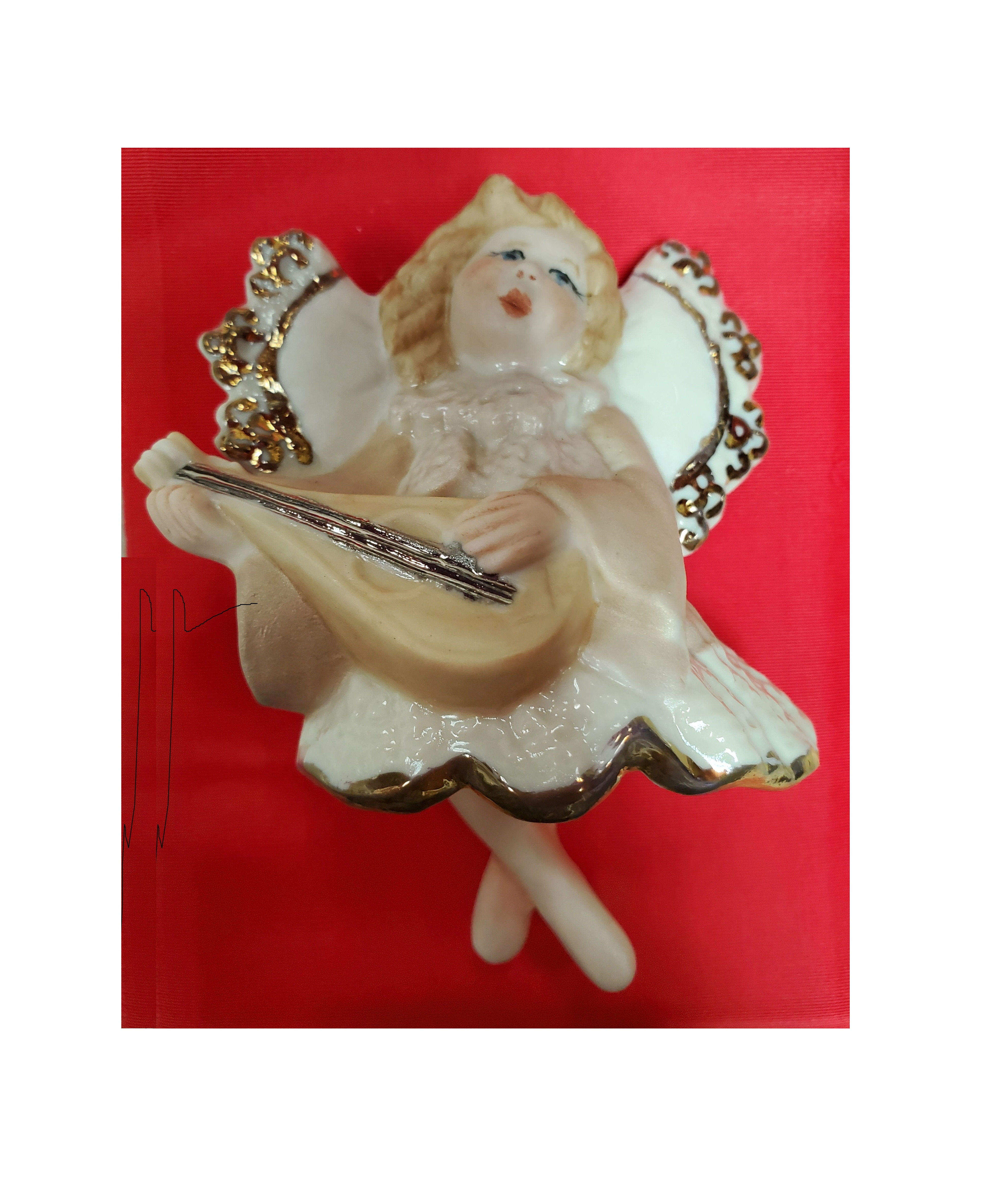 Porcelain Christmas: Ornament, Angel with Legs, 3 styles