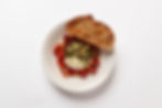 Burrata with toast