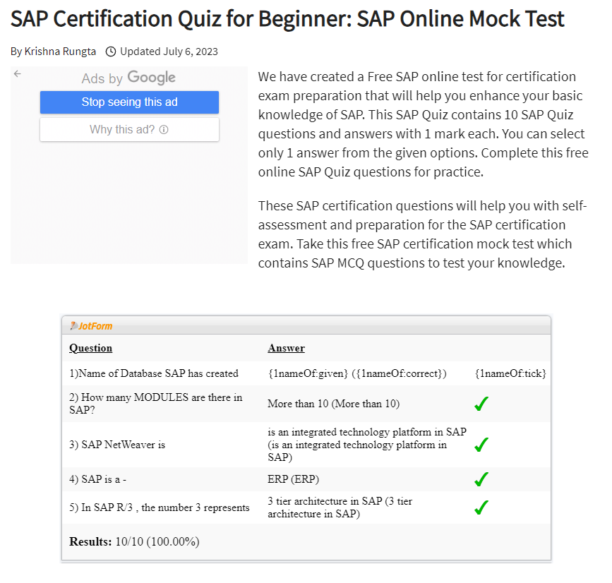 SAP for beginner