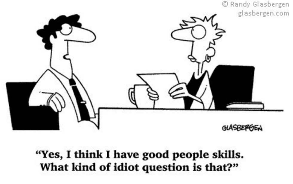 Good people skills cartoon