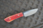 Red Jigged Bone Drop Point
