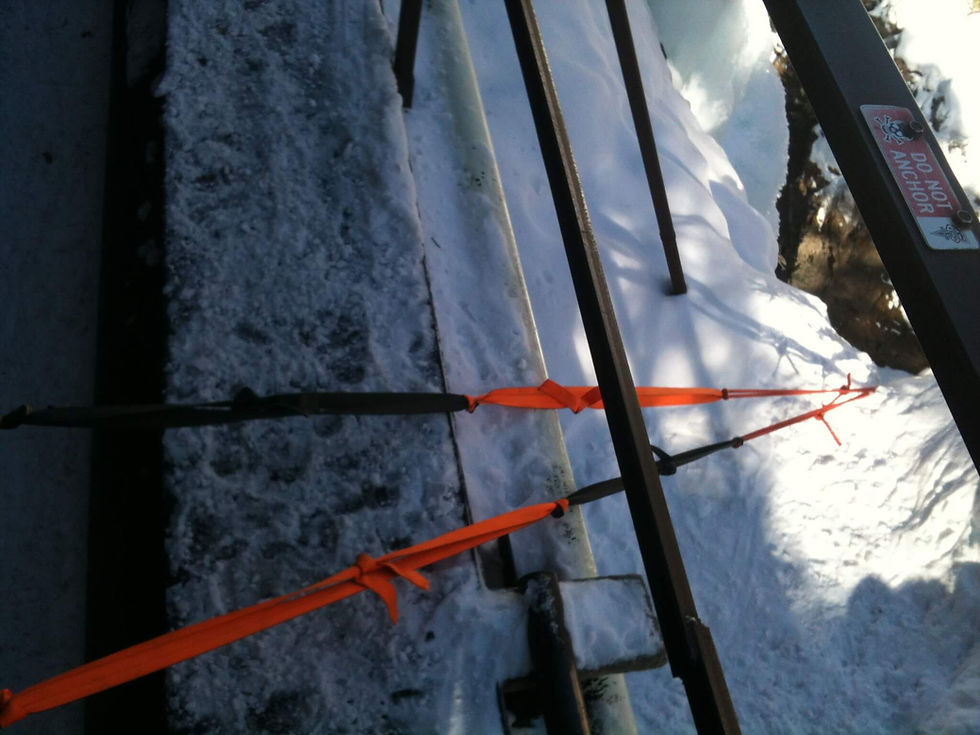 Not the best way to set up a top-rope anchor