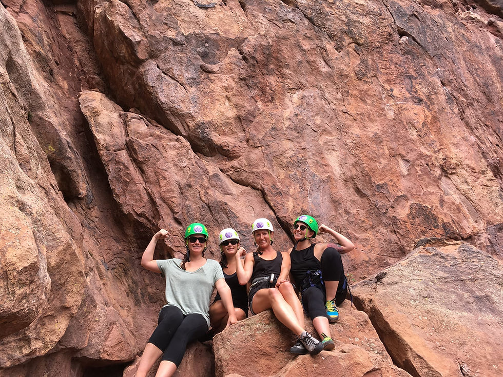 Rock climbing on sandstone in Colorado