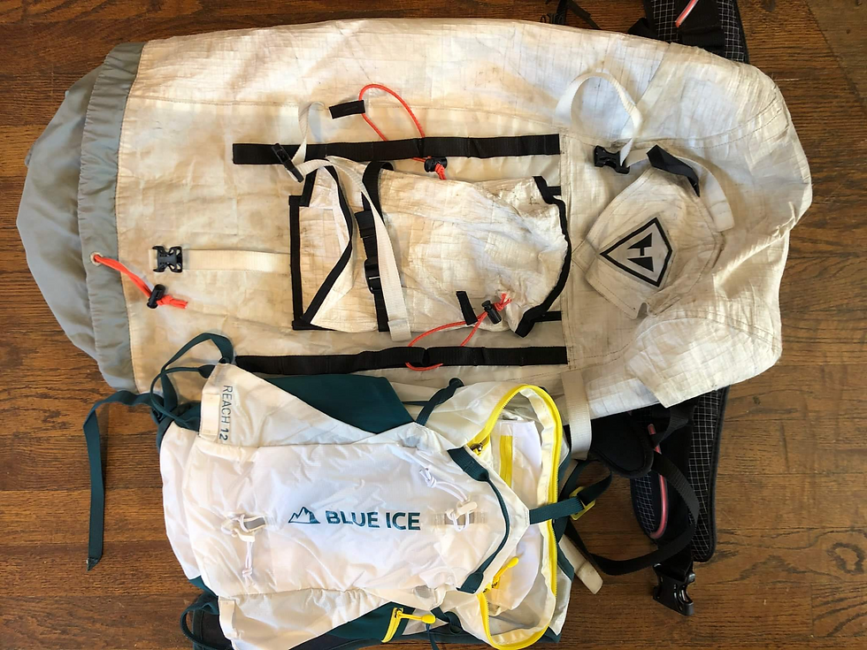 Backpacks for ice climbing