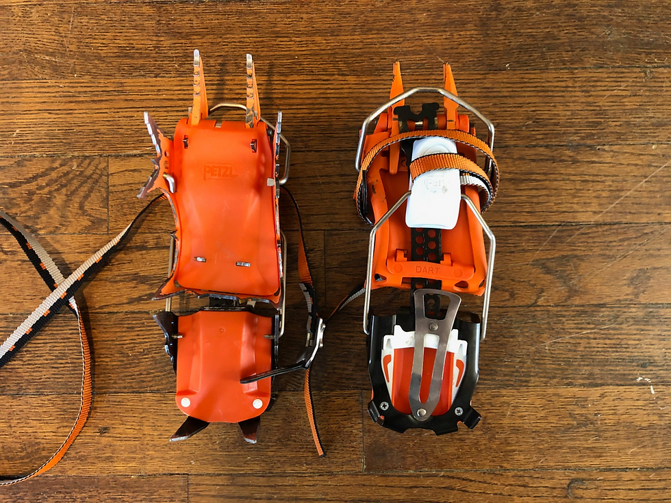 Ice climbing crampons
