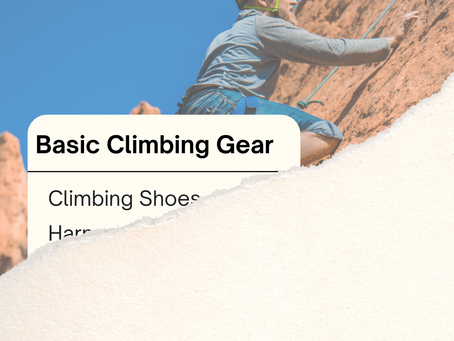Start Climbing - Basic Gear List