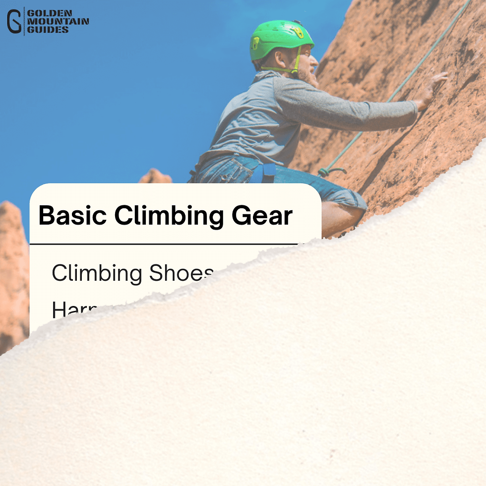 Start Climbing - Basic Gear List