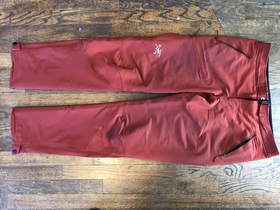 Softshell pants for ice climbing