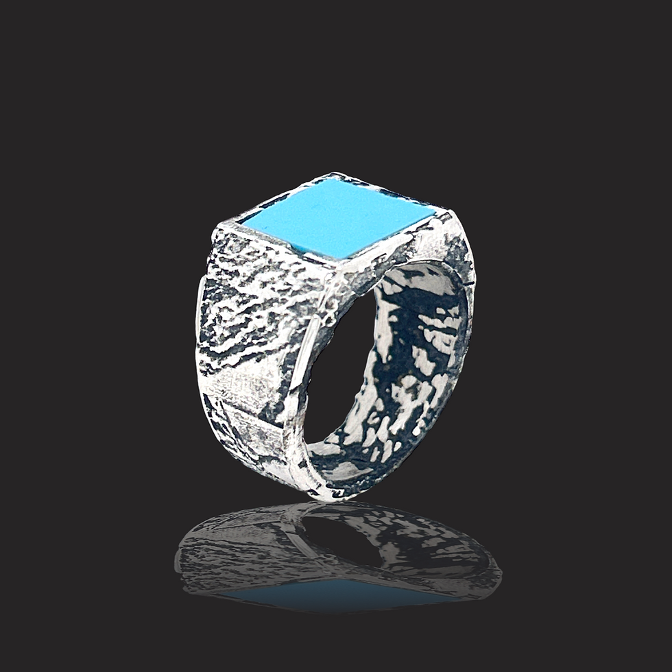 Thumbnail: Square Rock Seal with Blue Stone