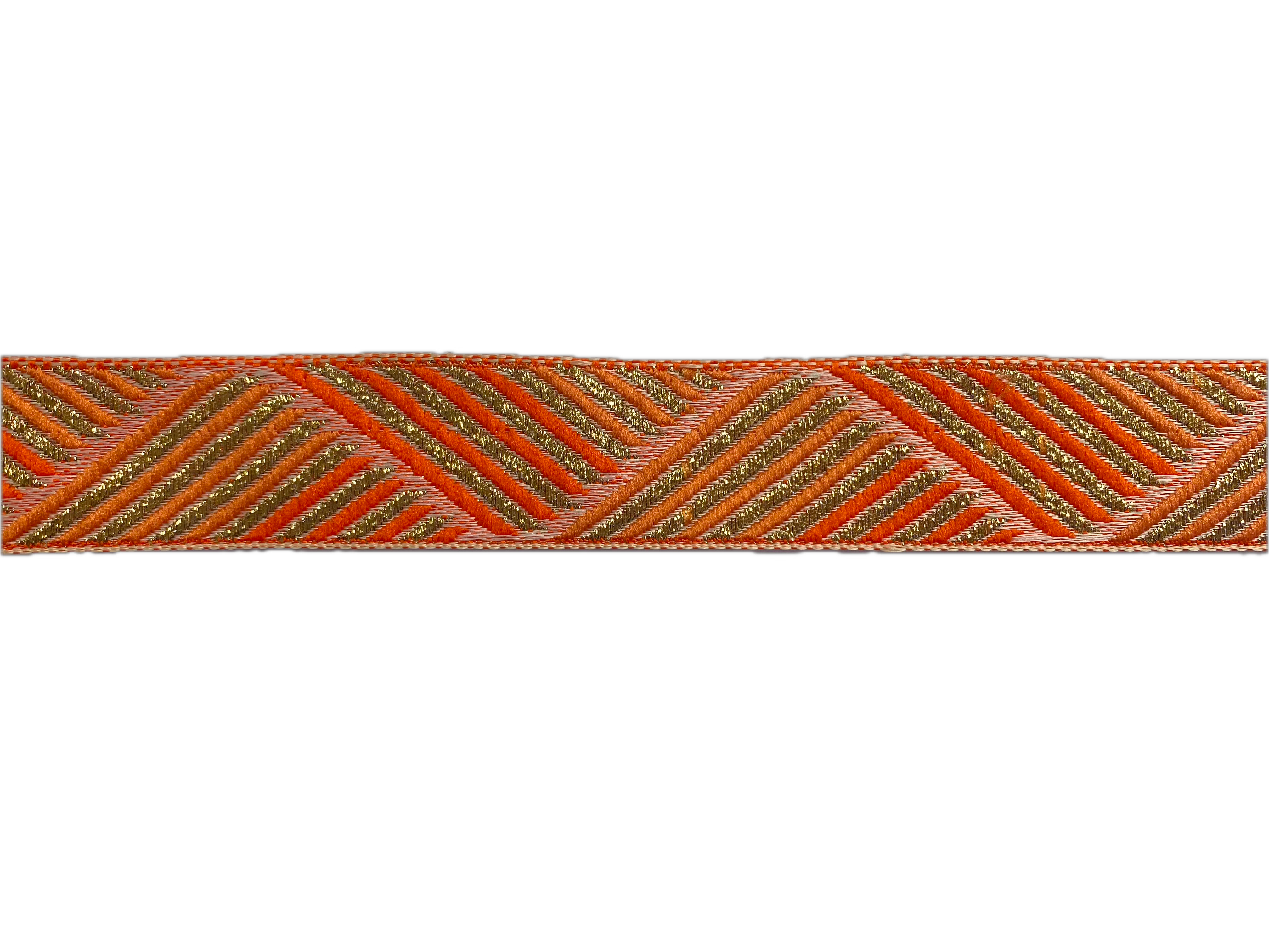 Orange and Gold Triangle Trim - 3cm