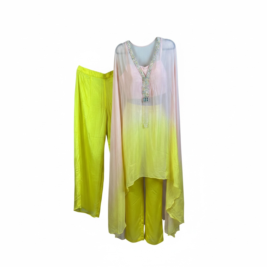 2 peice - cape with wide pants