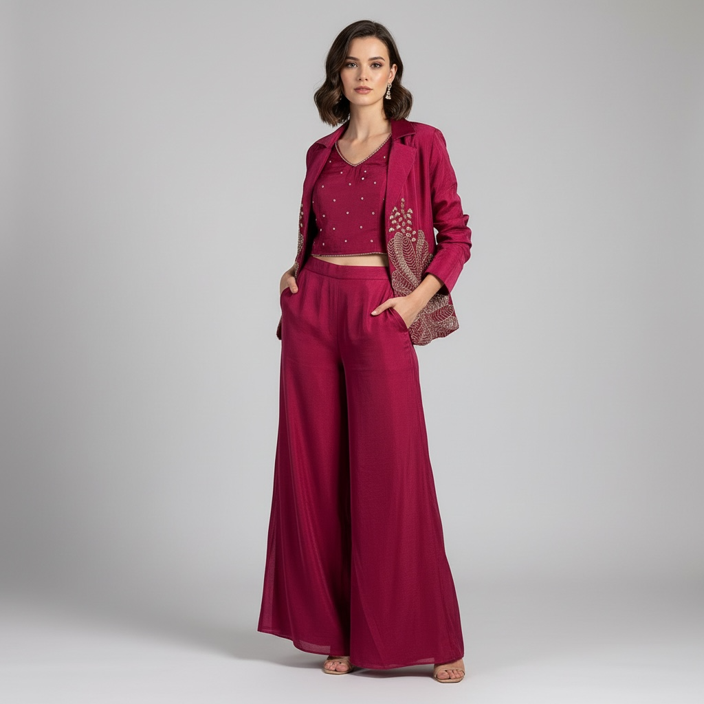 3 piece set - Blazer, Blouse and pants