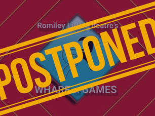 Wharf of Games graphic with Postponed stamped across