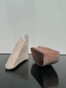 Hand-built ceramic, kiln-fired, internally glazed