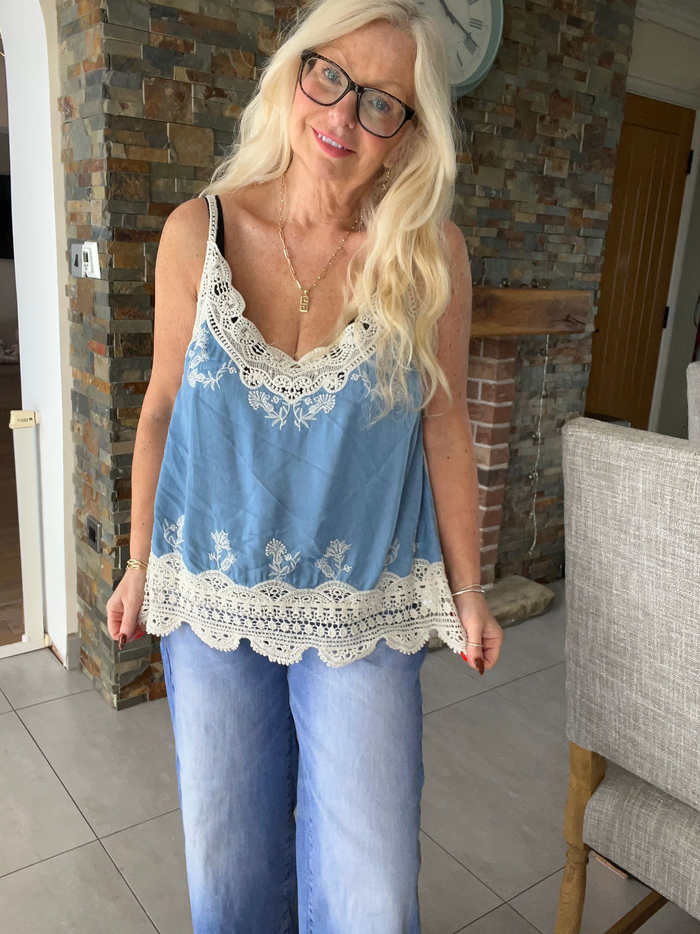 Thumbnail: The Cameo Crochet Vest Tops - Plain - 10 to 16