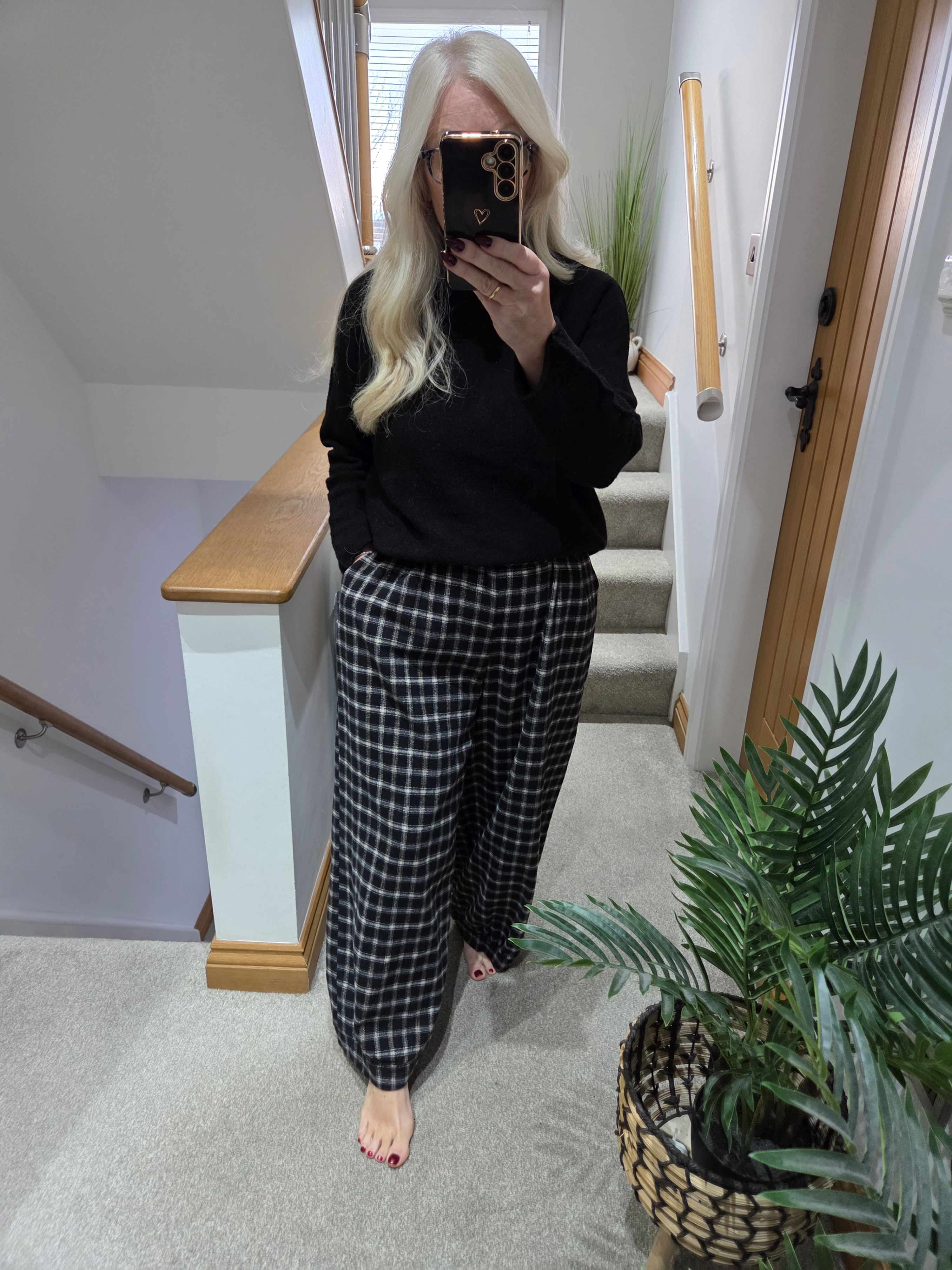 The Hudson Checked Joggers  - 12 to 16/18