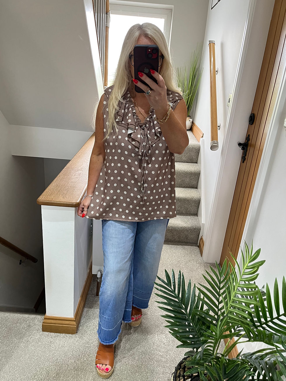 Thumbnail: The Dorothy Dotty Frill Top - 8 to 14