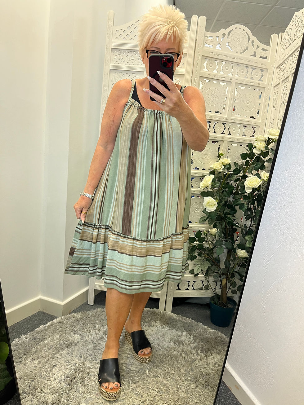 Thumbnail: The Bev Striped Sundress - 10 to 16/18