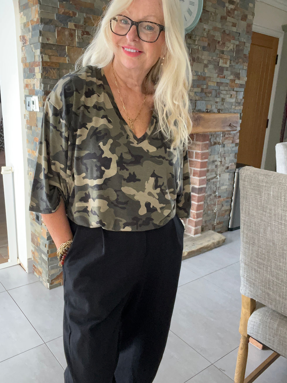 Thumbnail: The Cropped Camo Tee - Khaki 