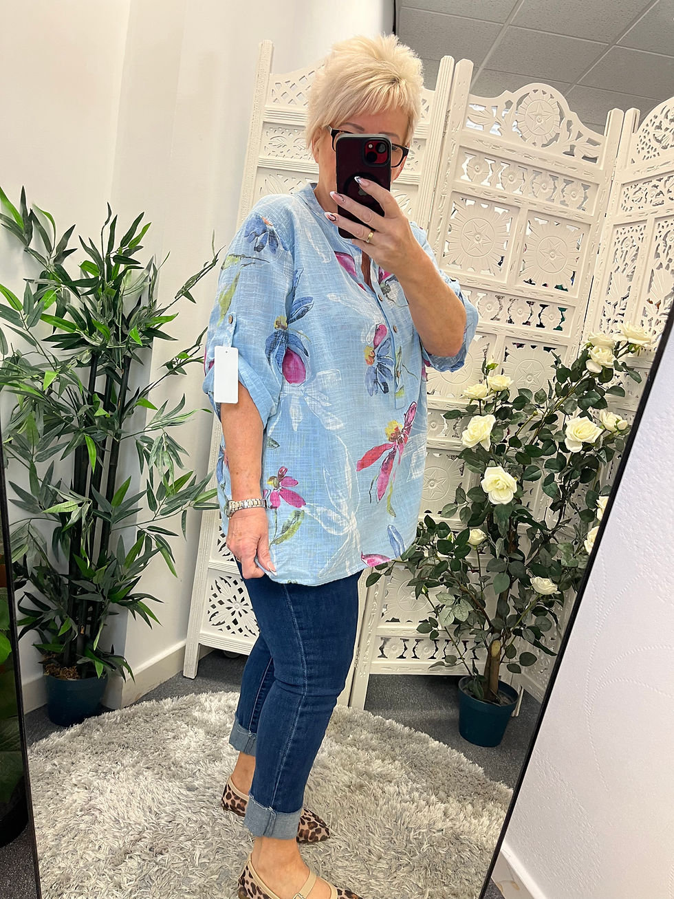 Thumbnail: The Grace Summer Lily Cotton Shirts - 12 to 18 SALE NO RETURN