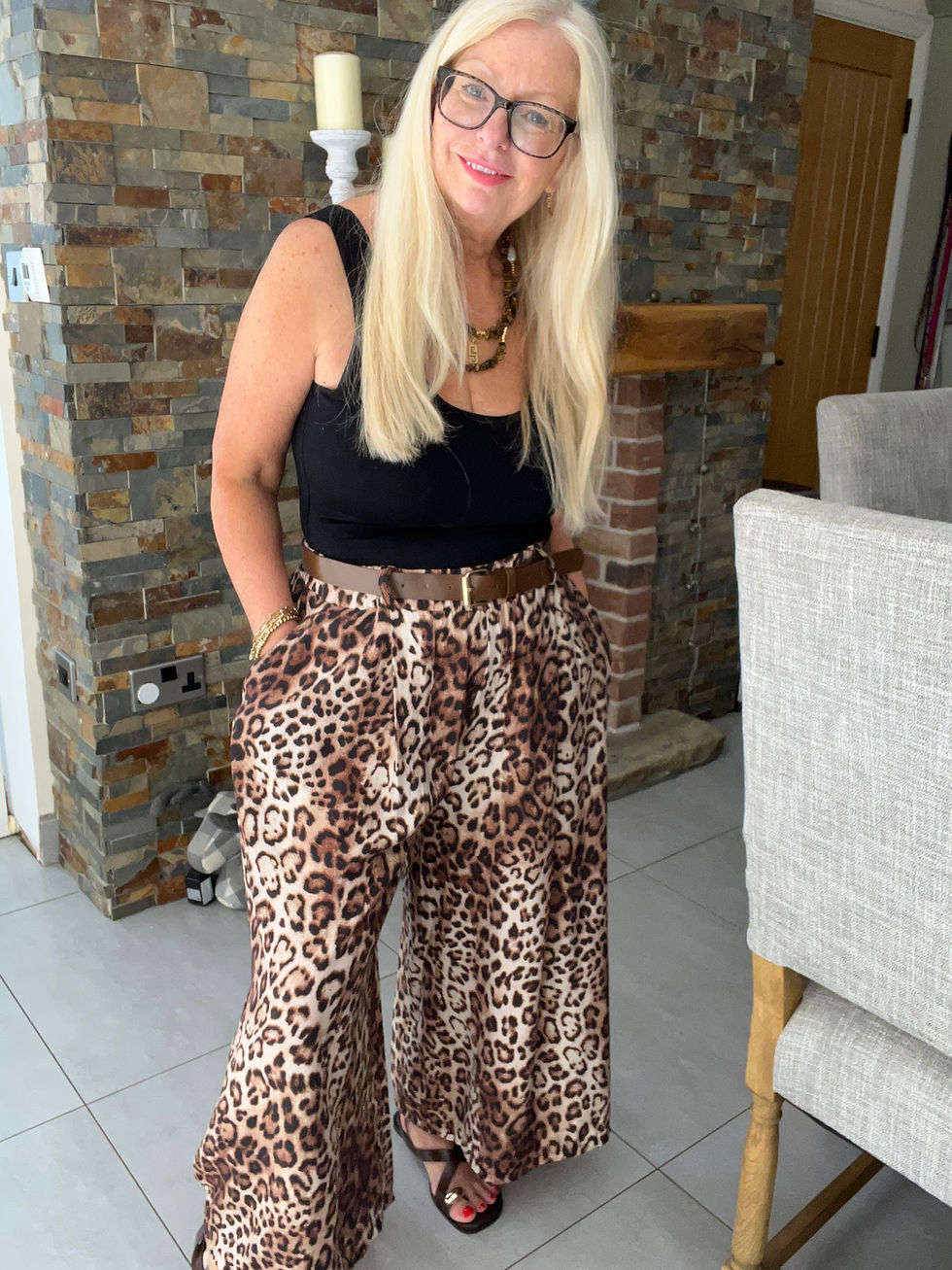 Thumbnail: The Lara Leopard Wide Leg Culottes - 10 to 16
