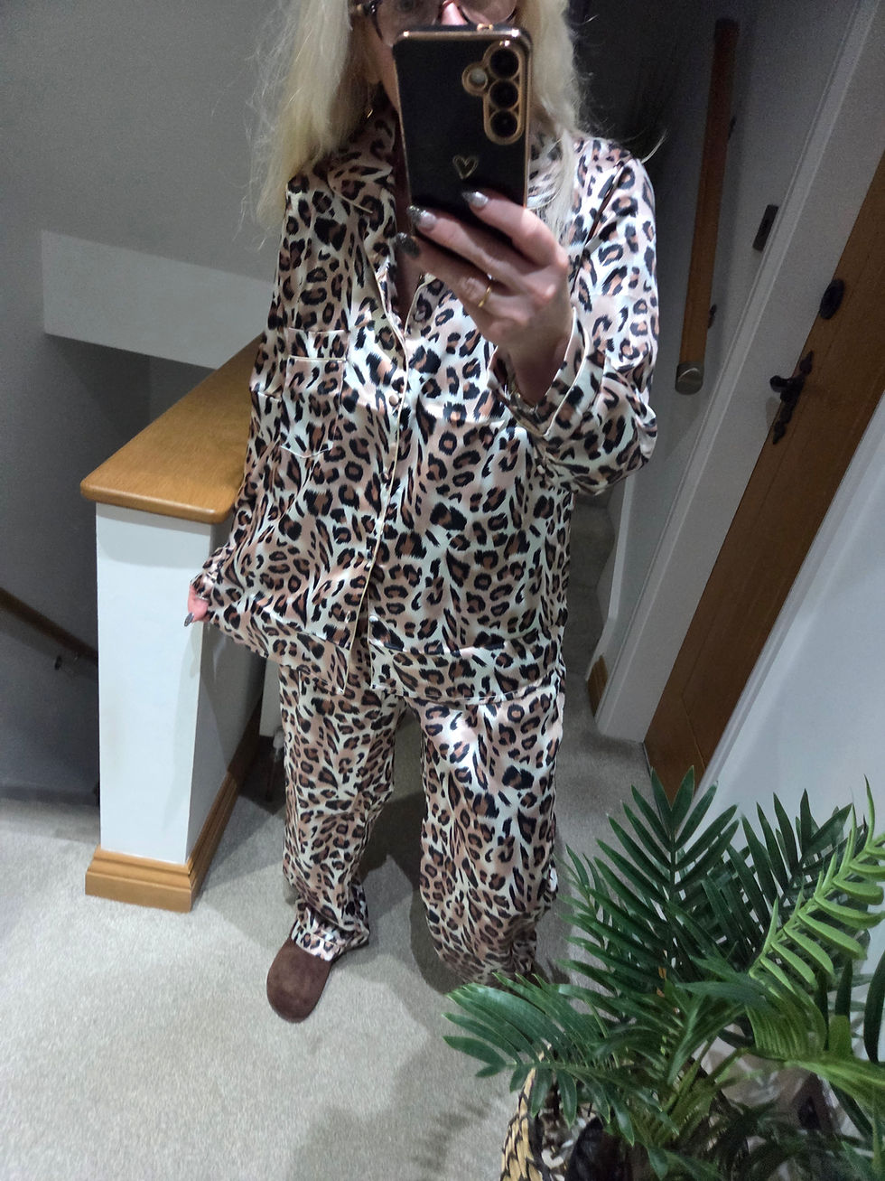 Thumbnail: Love My Satin Pj's - Leopard Print - SALE NO RETURN 