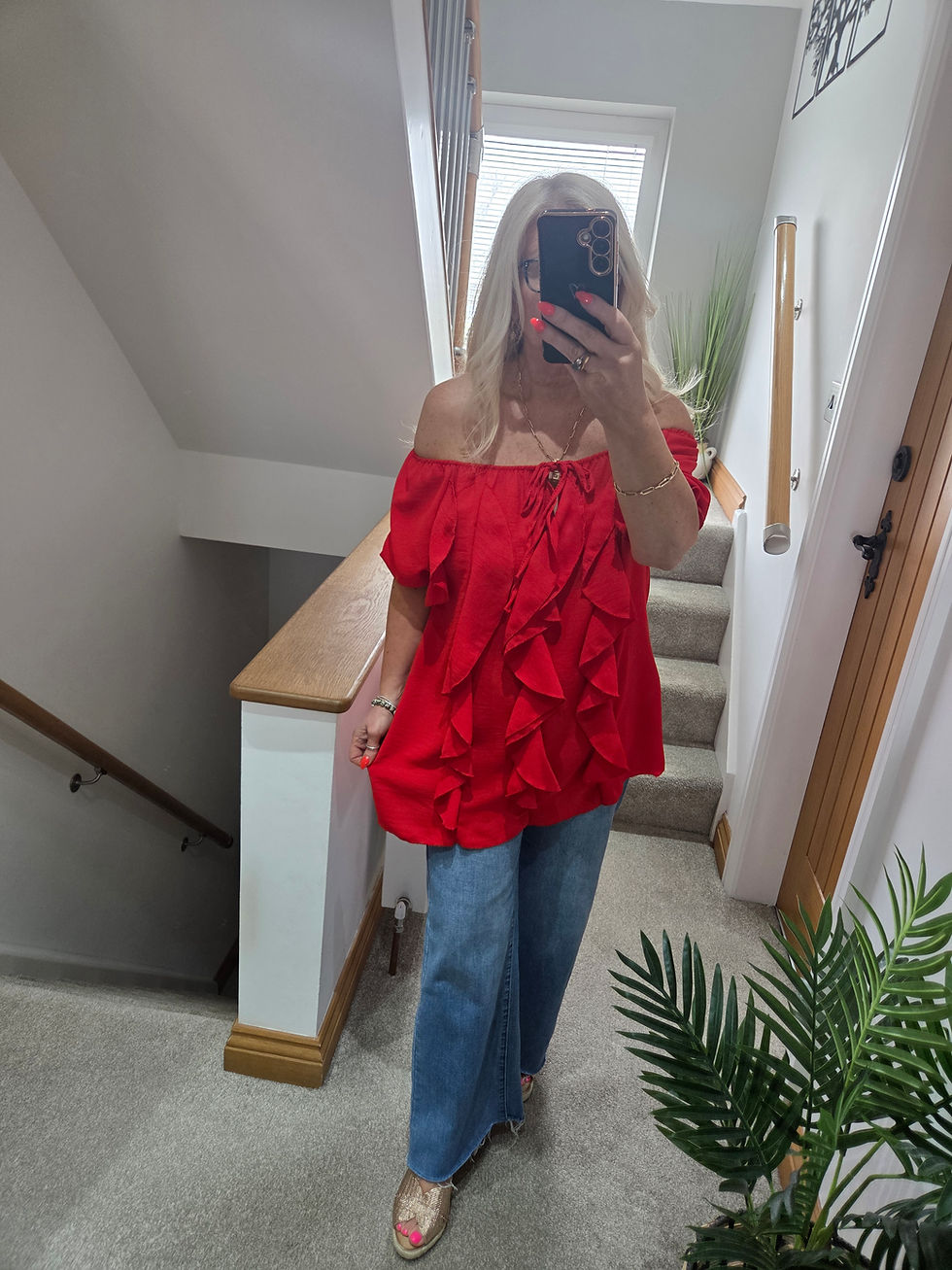 Thumbnail: The Penny Plain Bardot Tops  - Size 1 - 10 to 16